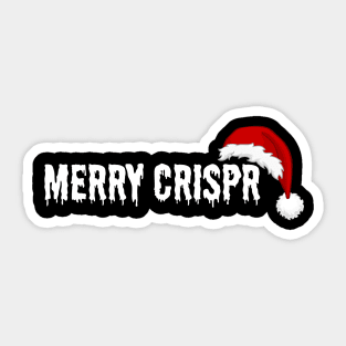 Merry Crispr! Christmas time, biotechnology, pcr Sticker